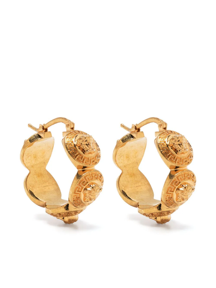 VERSACE Tribute medusa hoop earrings