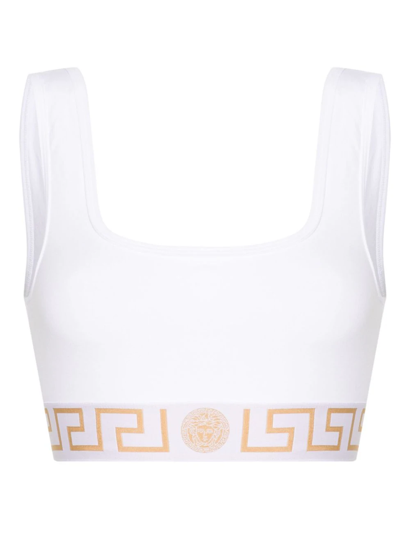 VERSACE Greca border bralette