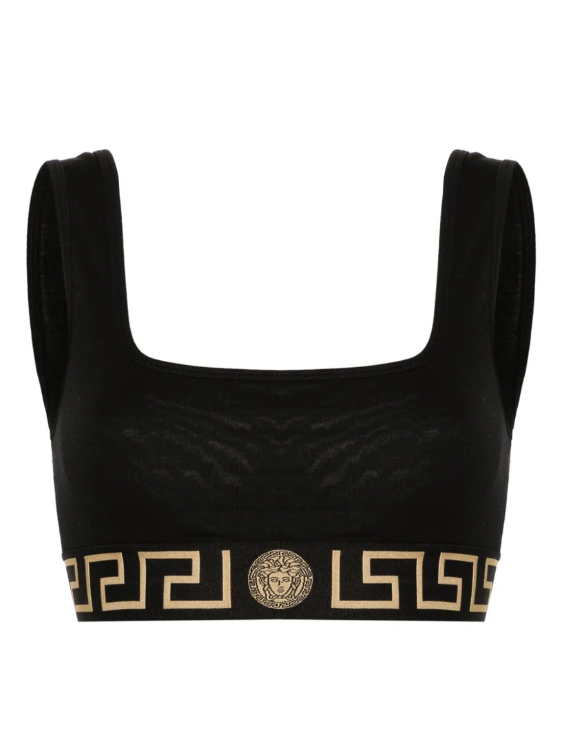 VERSACE Greca border bralette