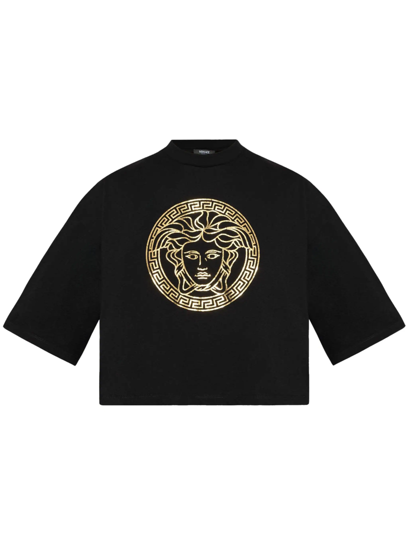 VERSACE Medusa crop boxy t-shirt