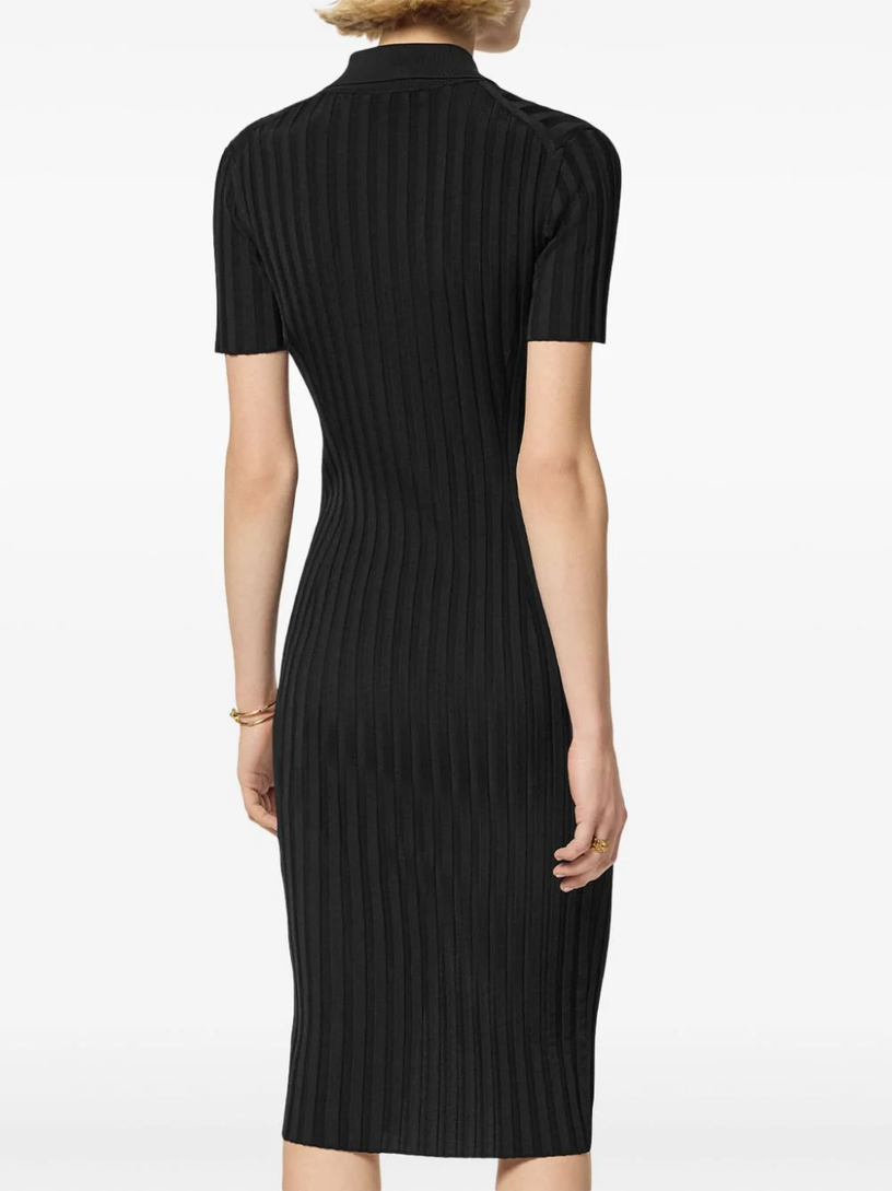 Knit Midi Shirt Dress