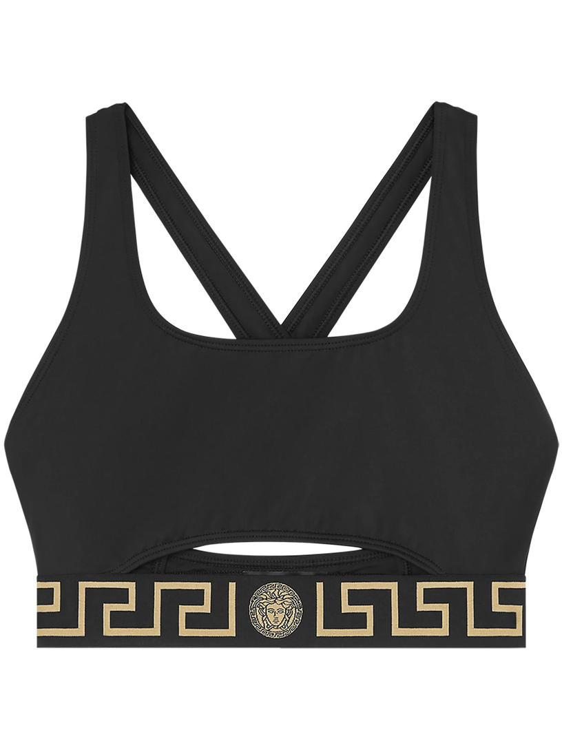 VERSACE Bikini top with greca border