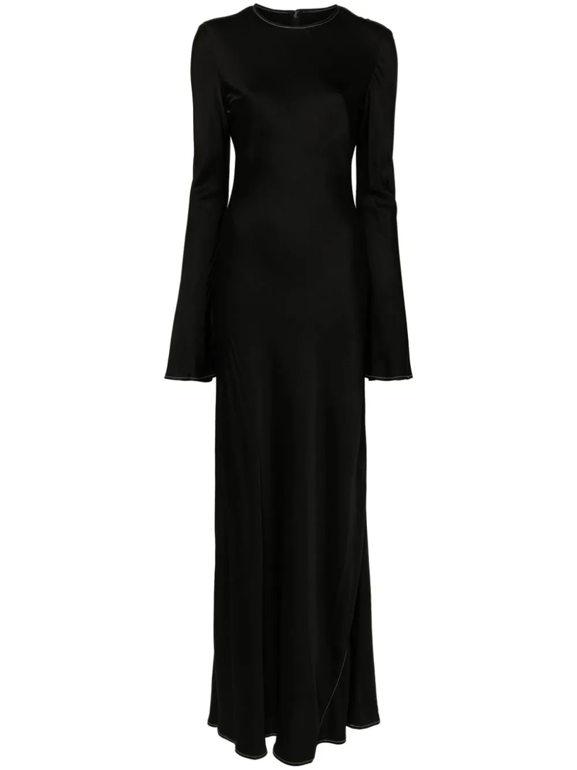 ROTATE Satin maxi dress