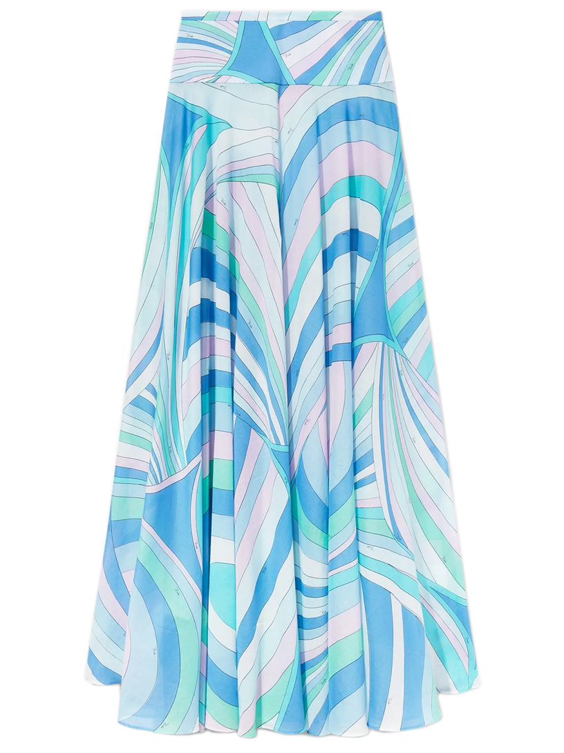 Emilio Pucci Vivara-print long skirt