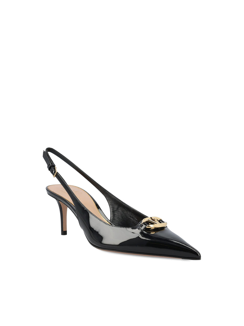 The Bold Edition VLogo slingback pumps