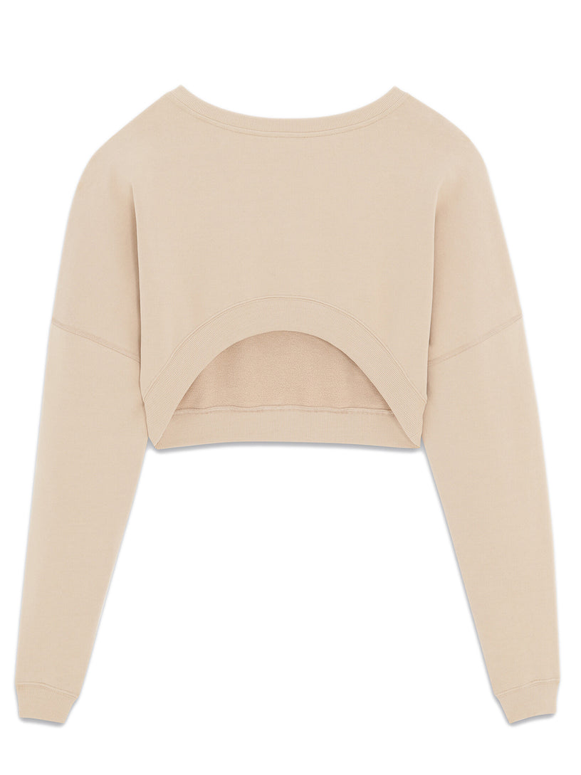 Saint Laurent Saint laurent cropped sweatshirt