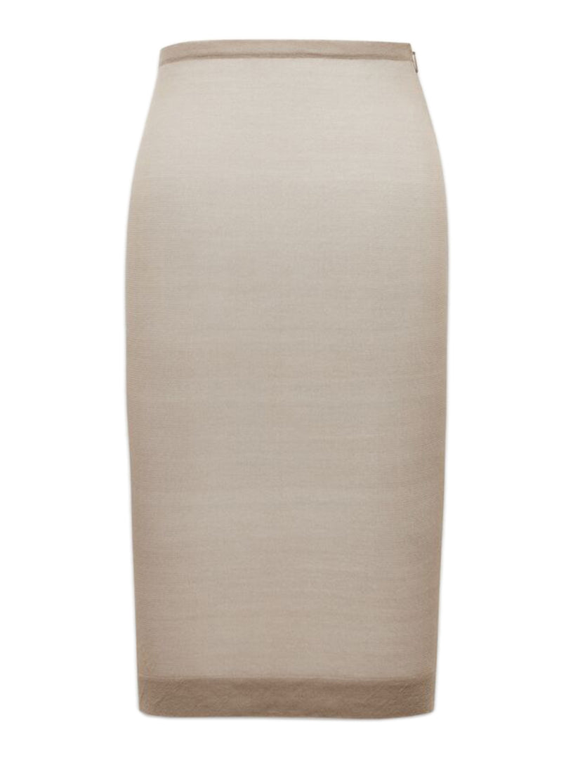 Silk Knit Pencil Skirt