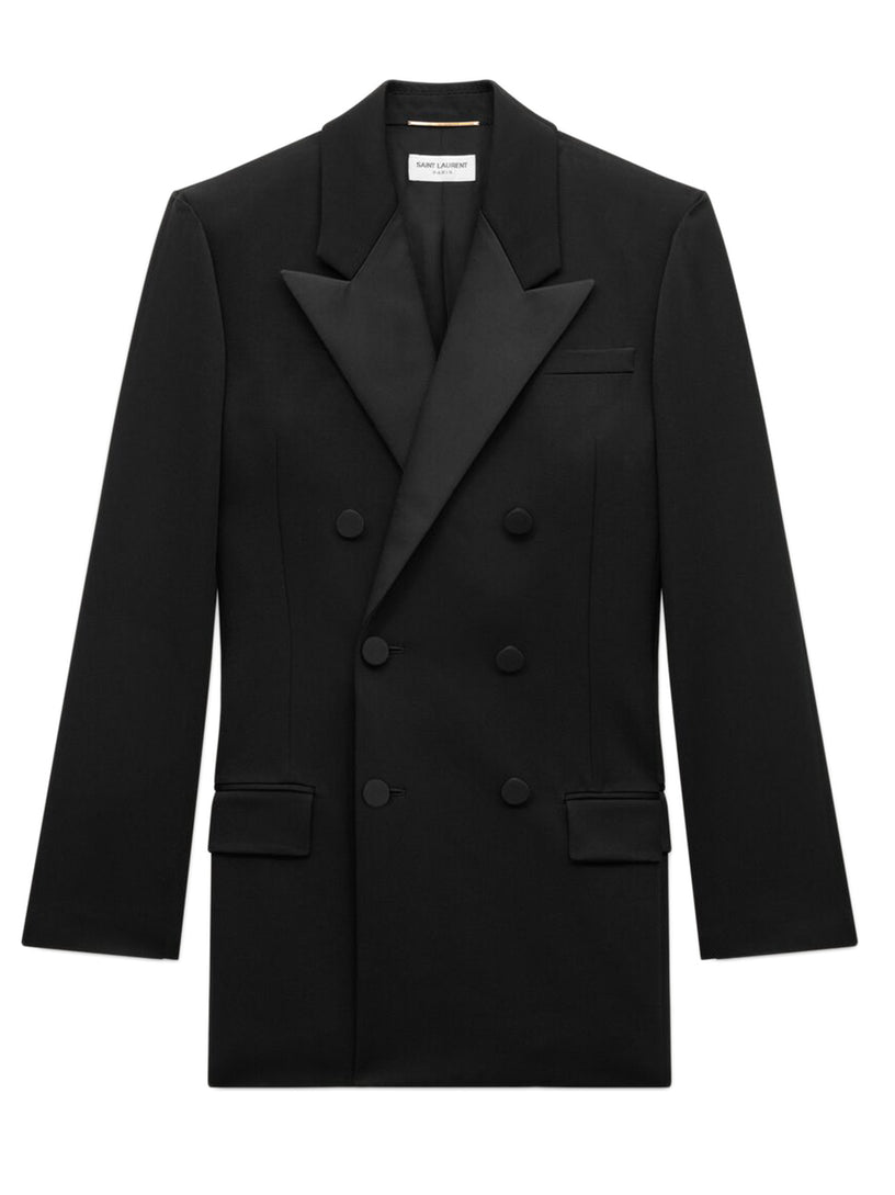 Saint Laurent Grain de poudre tuxedo jacket