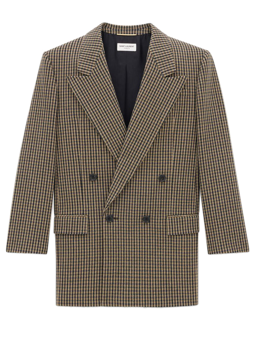 Vichy wool jacket