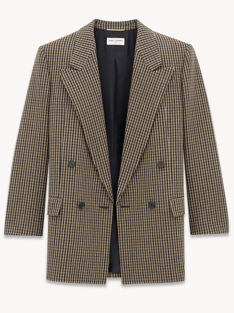 Vichy wool jacket