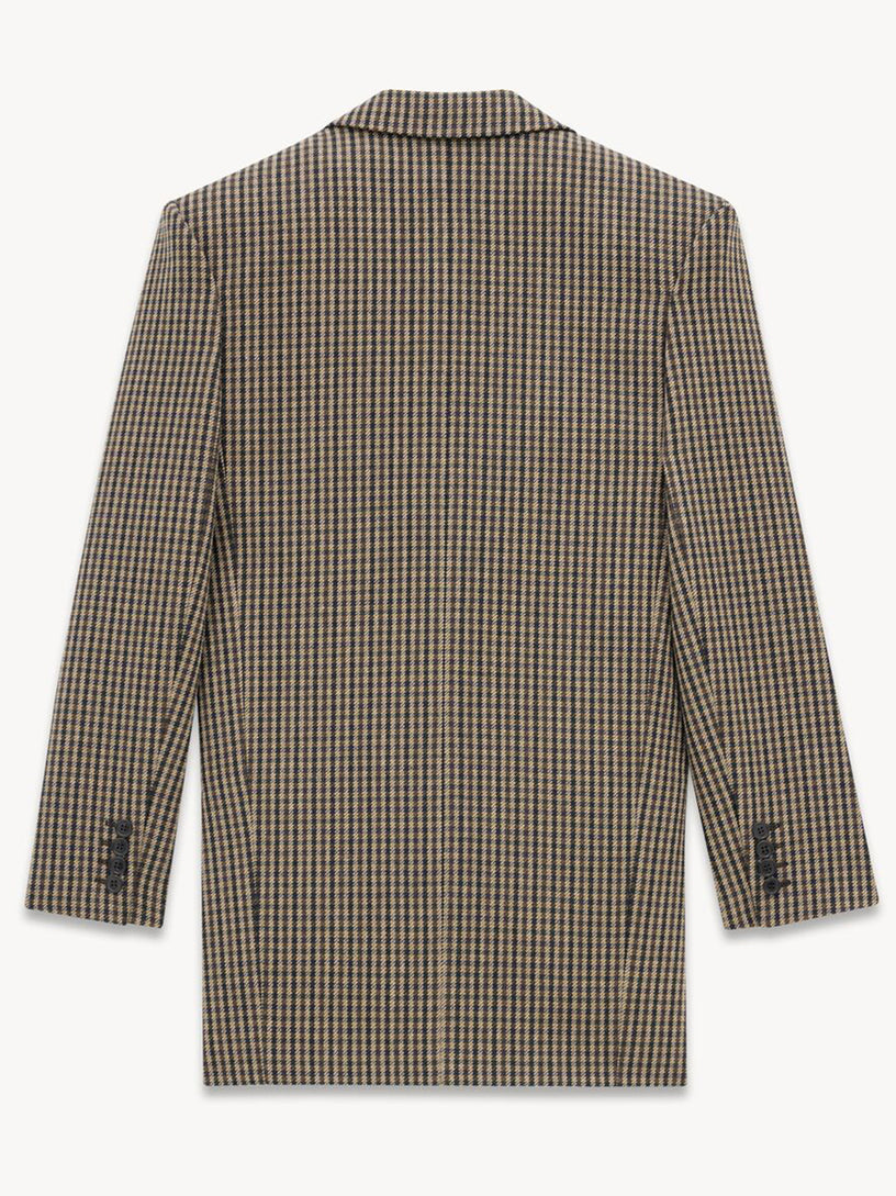 Vichy wool jacket