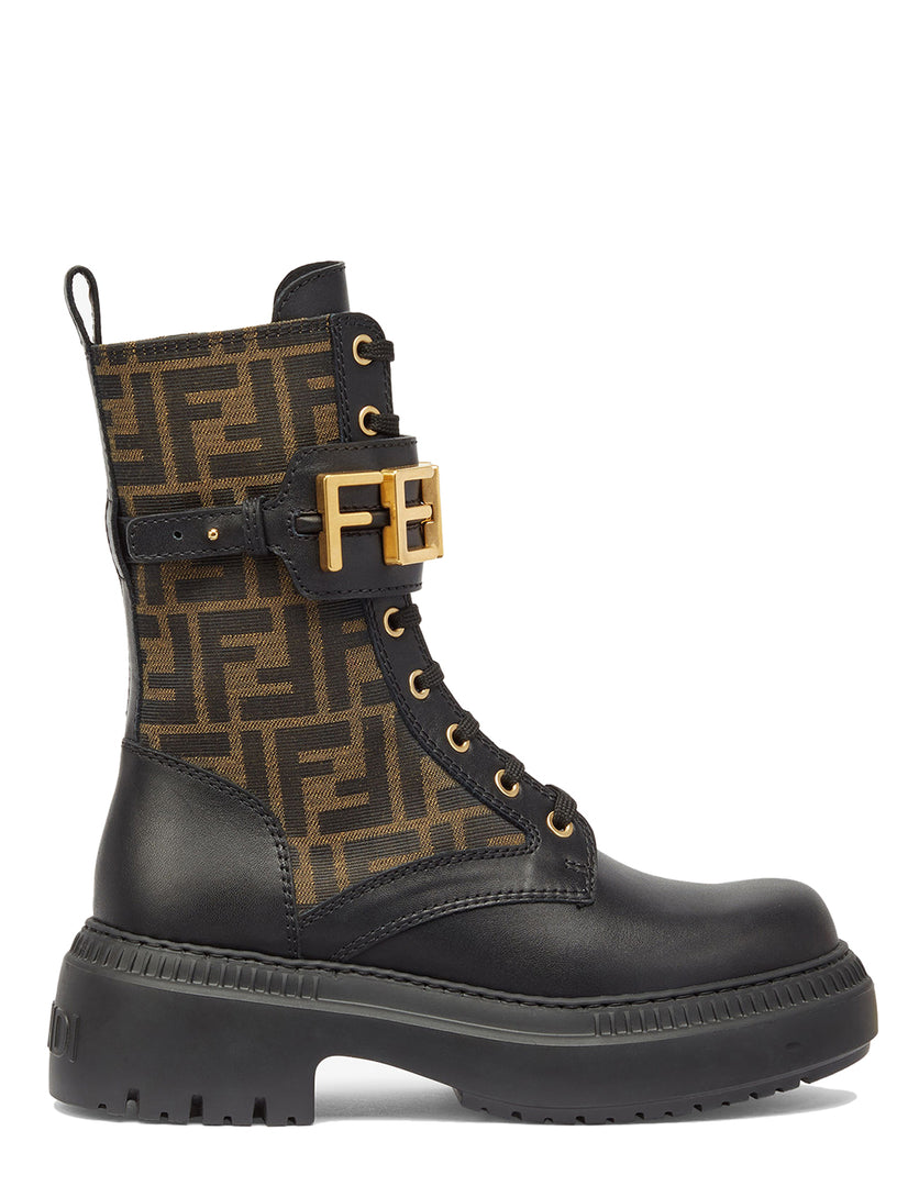 Fendigraphy biker boots