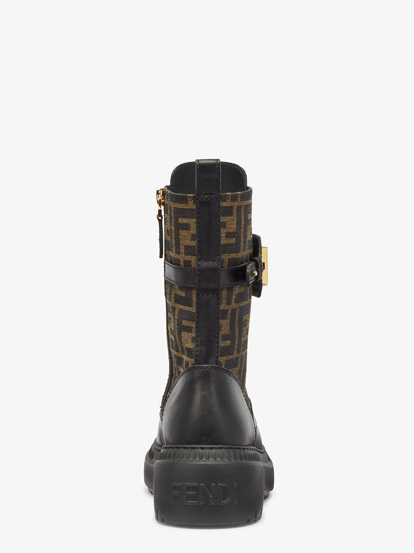 Fendigraphy biker boots