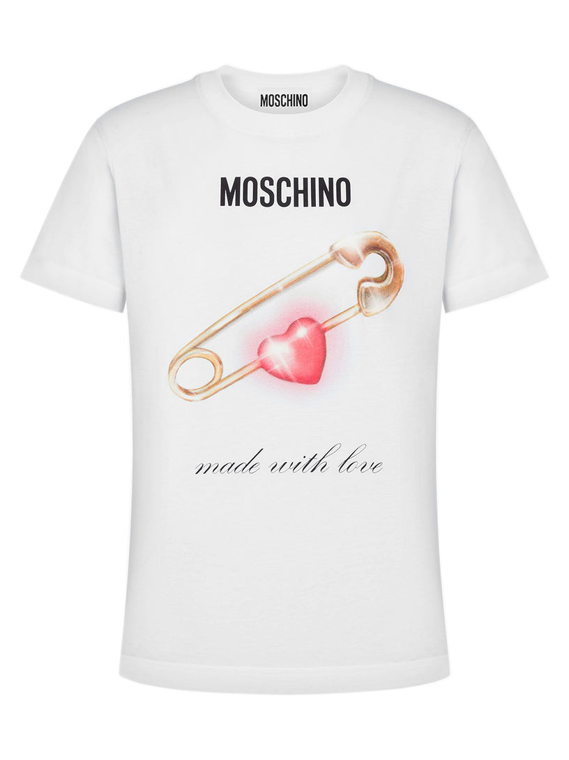 T-shirt Heart Safety Pin