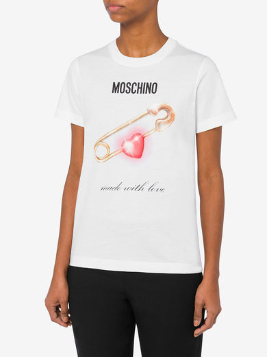 T-shirt Heart Safety Pin