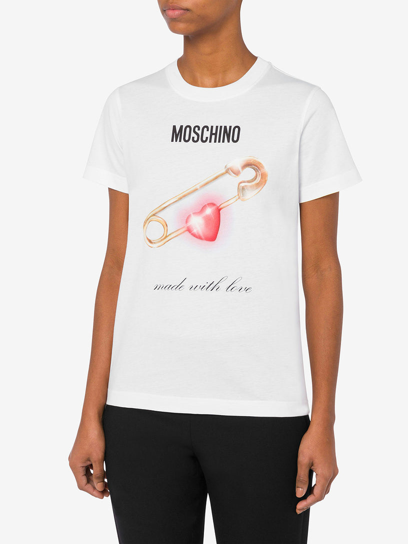 Heart Safety Pin T-shirt