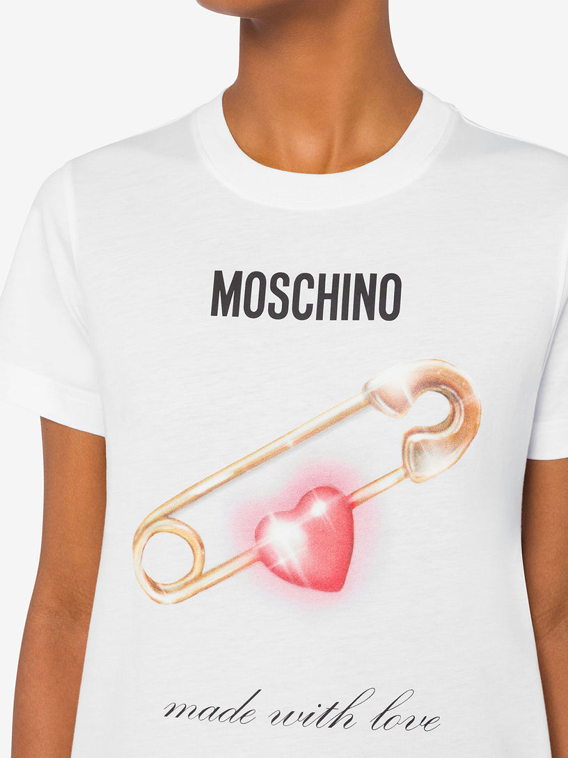 Heart Safety Pin T-shirt