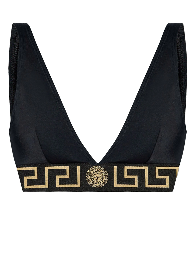 VERSACE Bikini top with greca border