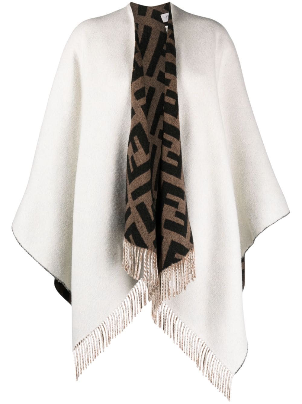 FF Poncho FENDI Bianco Grifo210