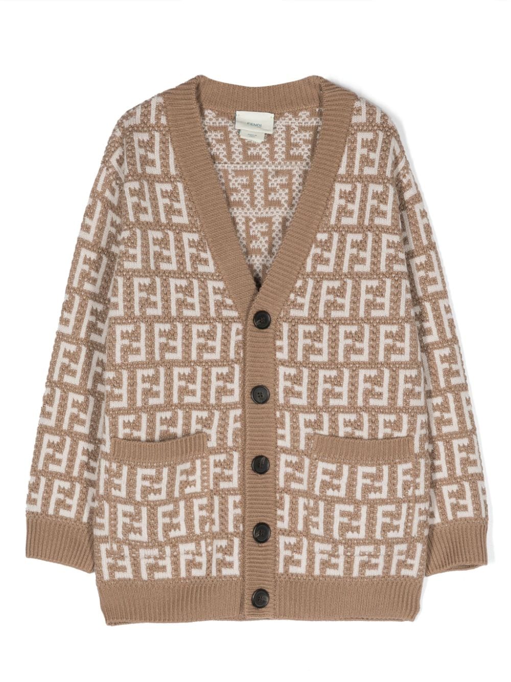 FF Cardigan FENDI Kids Beige | Grifo210