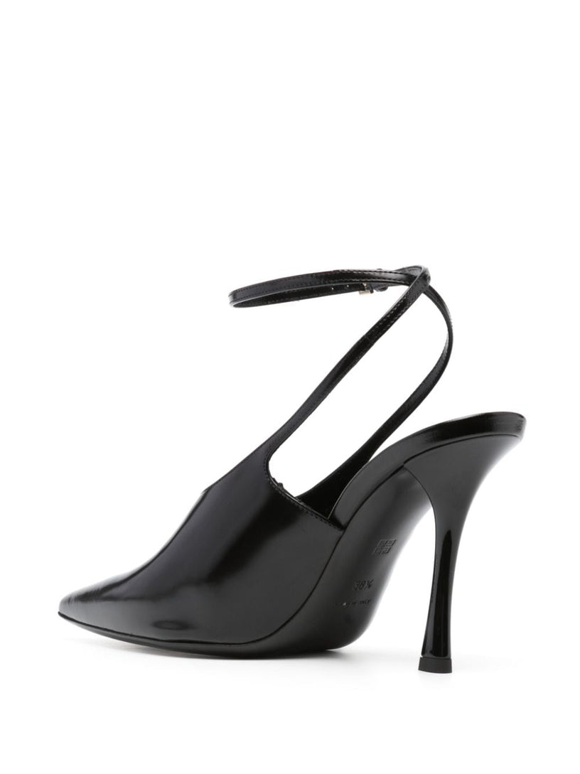 Show slingbacks in patent leather