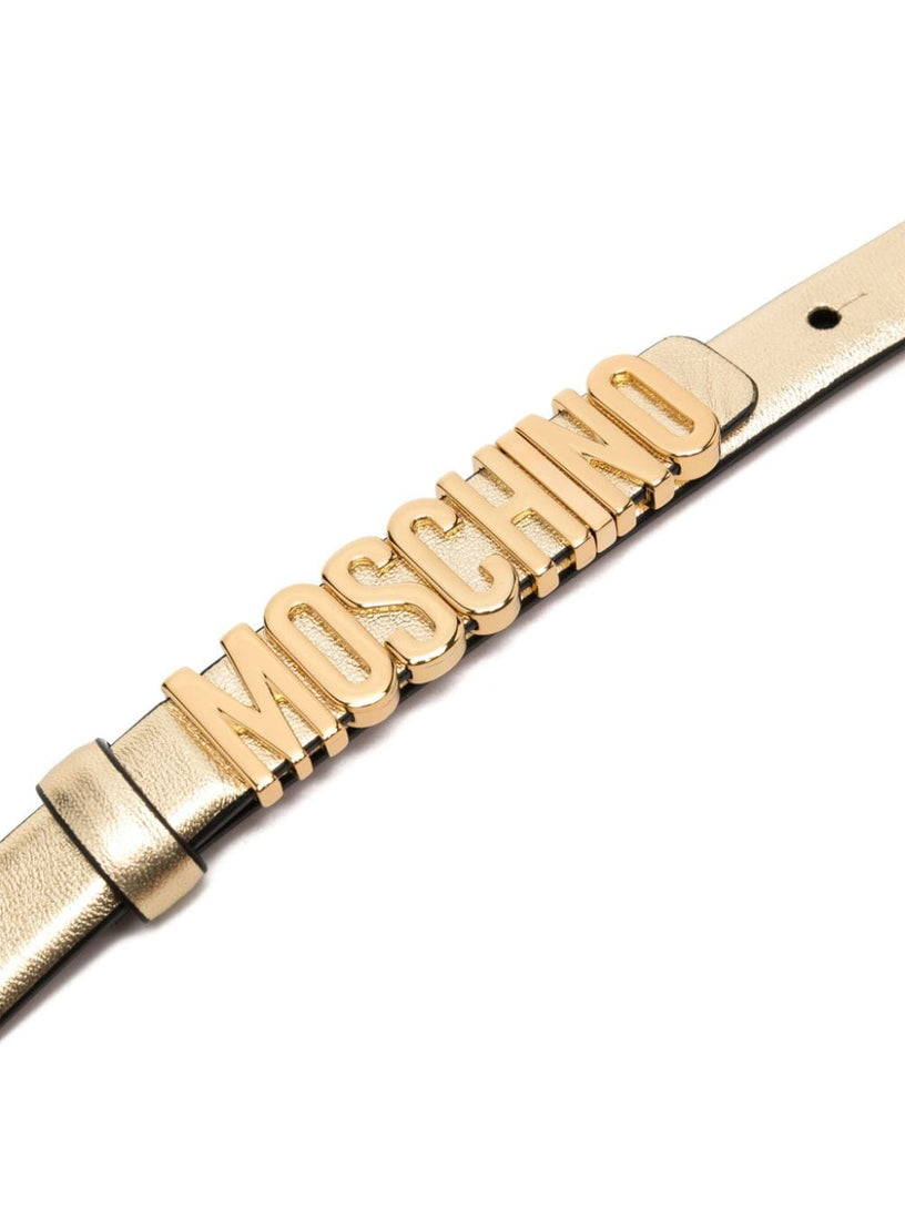 Moschino Lettering logo belt