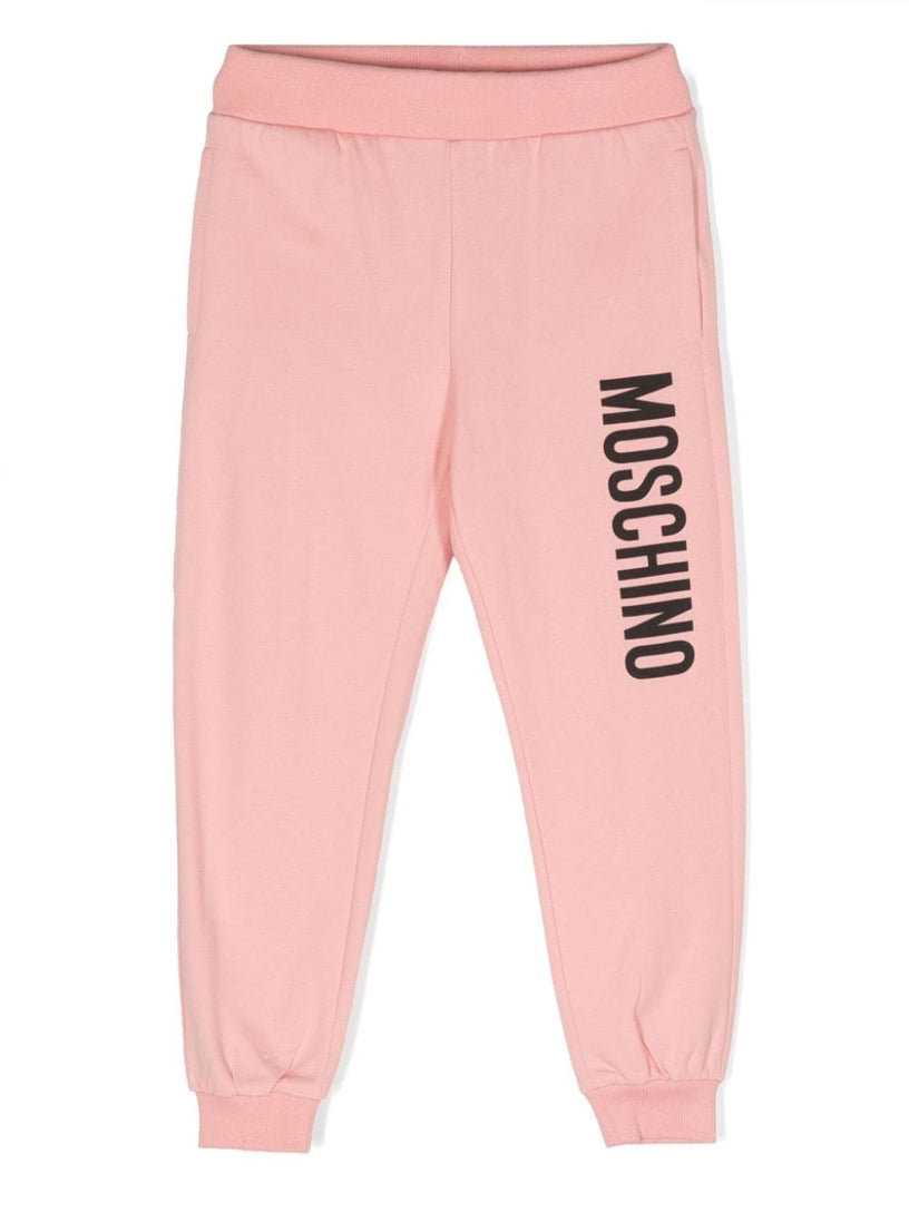 Logo-print cotton track pants