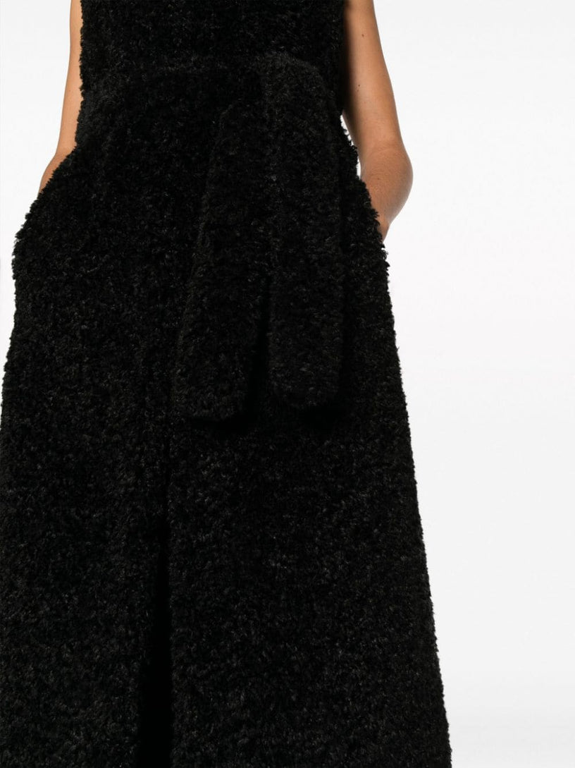 Perform sleeveless faux-fur coat