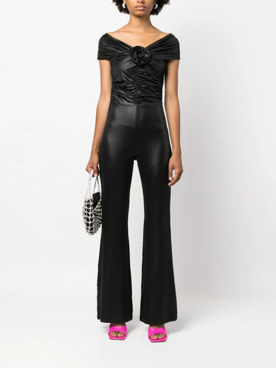 Coated Jersey Jumpsuit