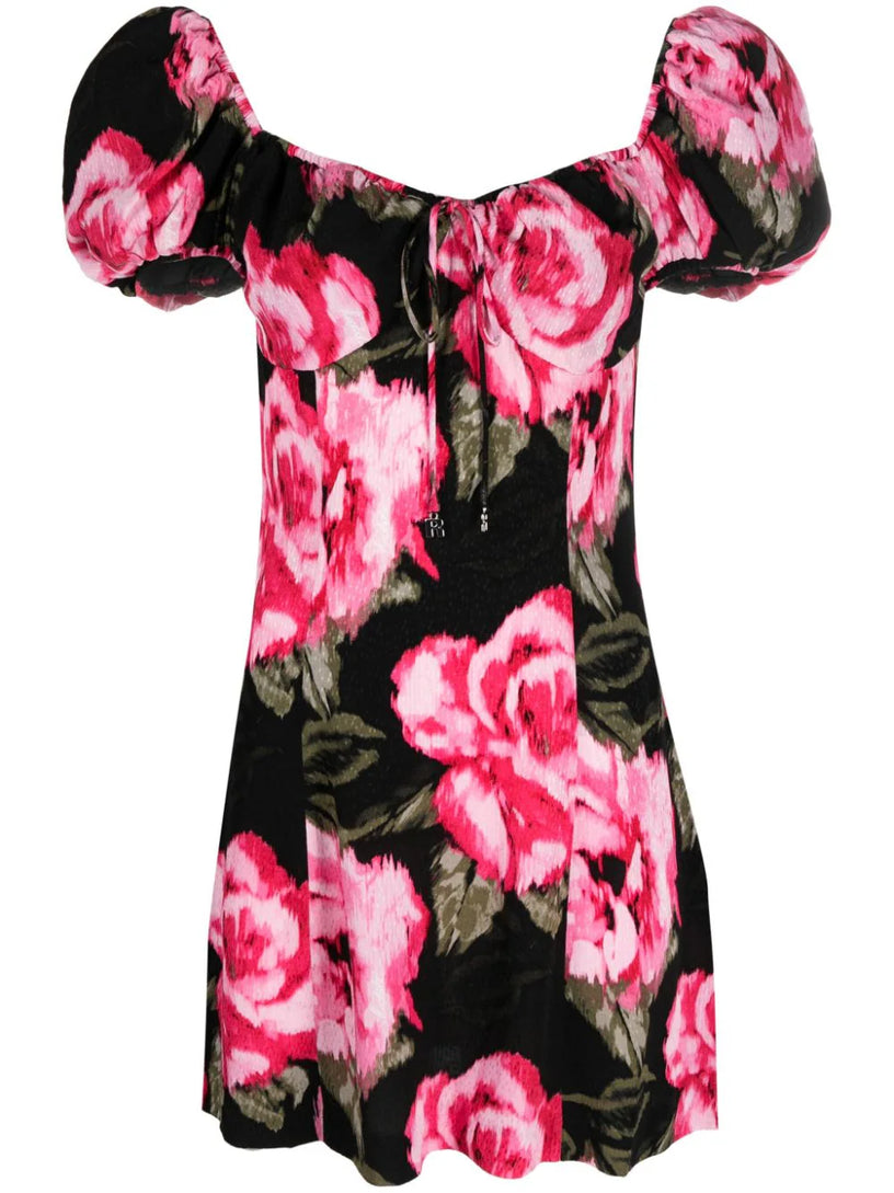 ROTATE Floral mini dress