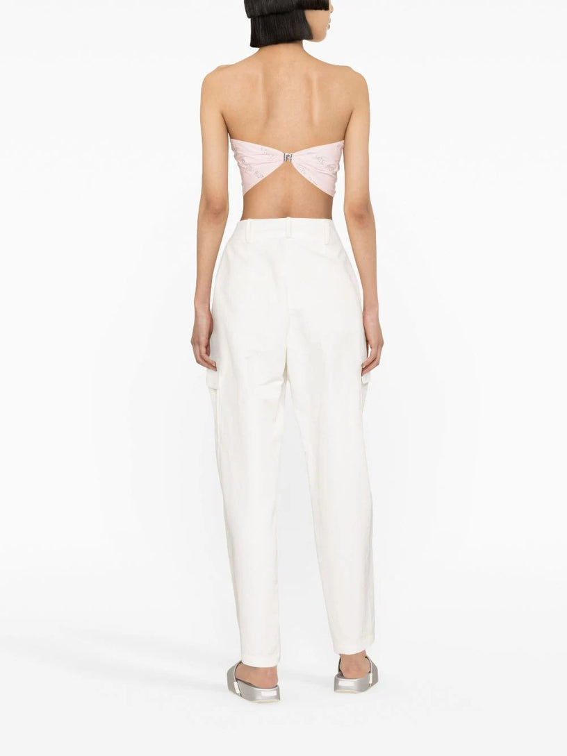 Crystal Poplin Crop Top