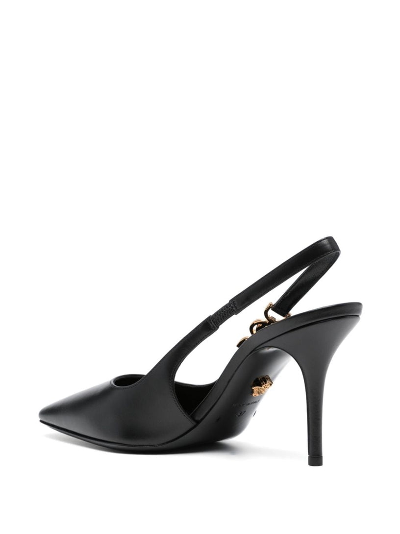 VERSACE Safety pin pumps