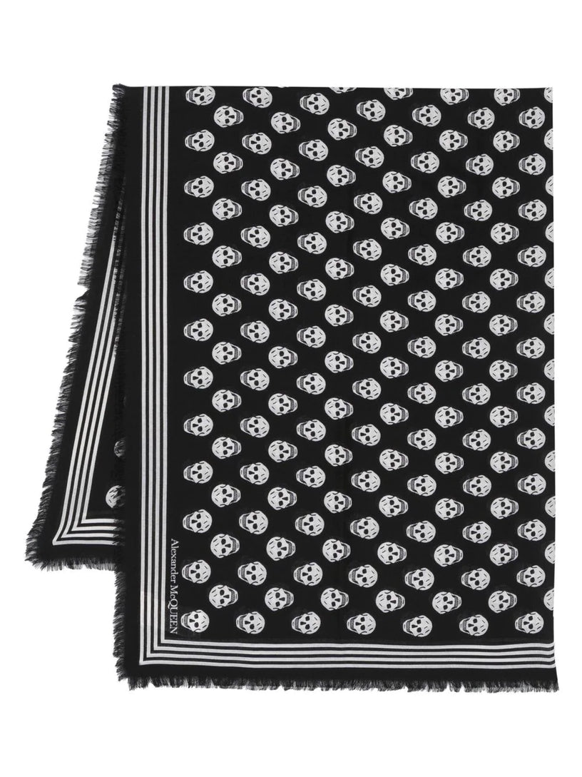 Alexander McQueen Biker skull scarf