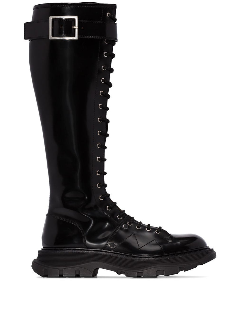 Alexander McQueen Tread lace up boots