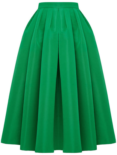 Gathered Midi Skirt