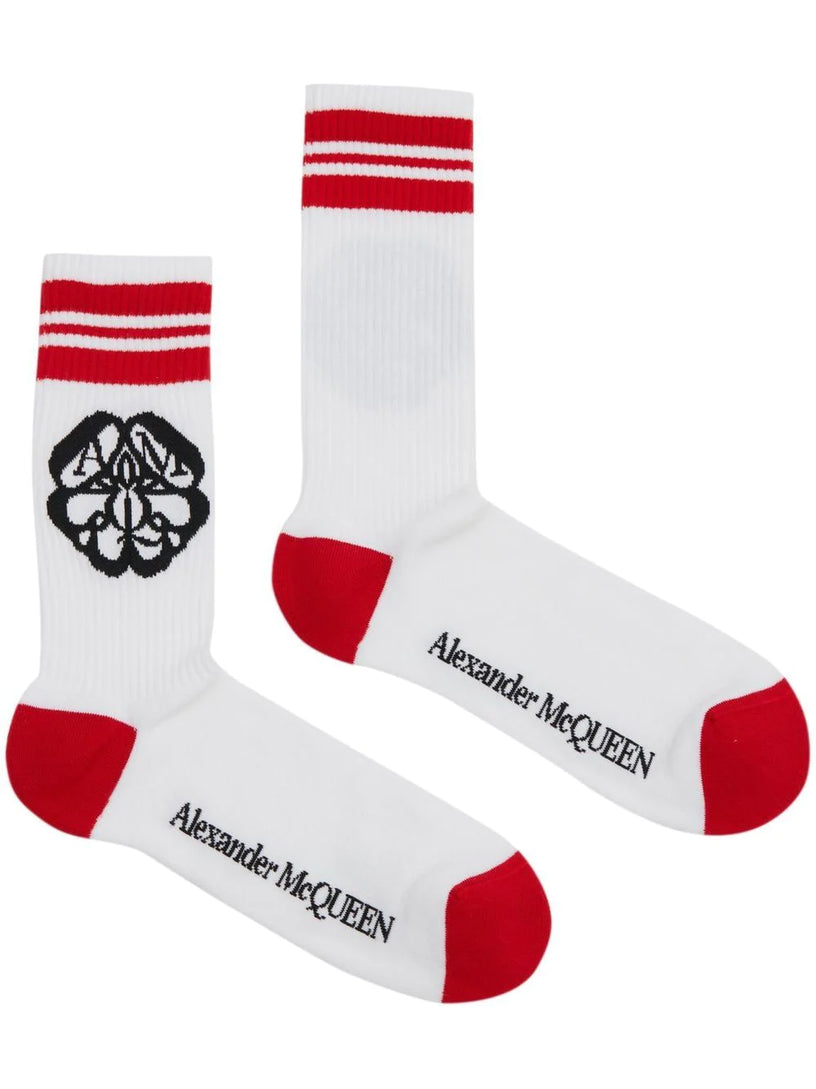 Alexander McQueen Seal logo socks