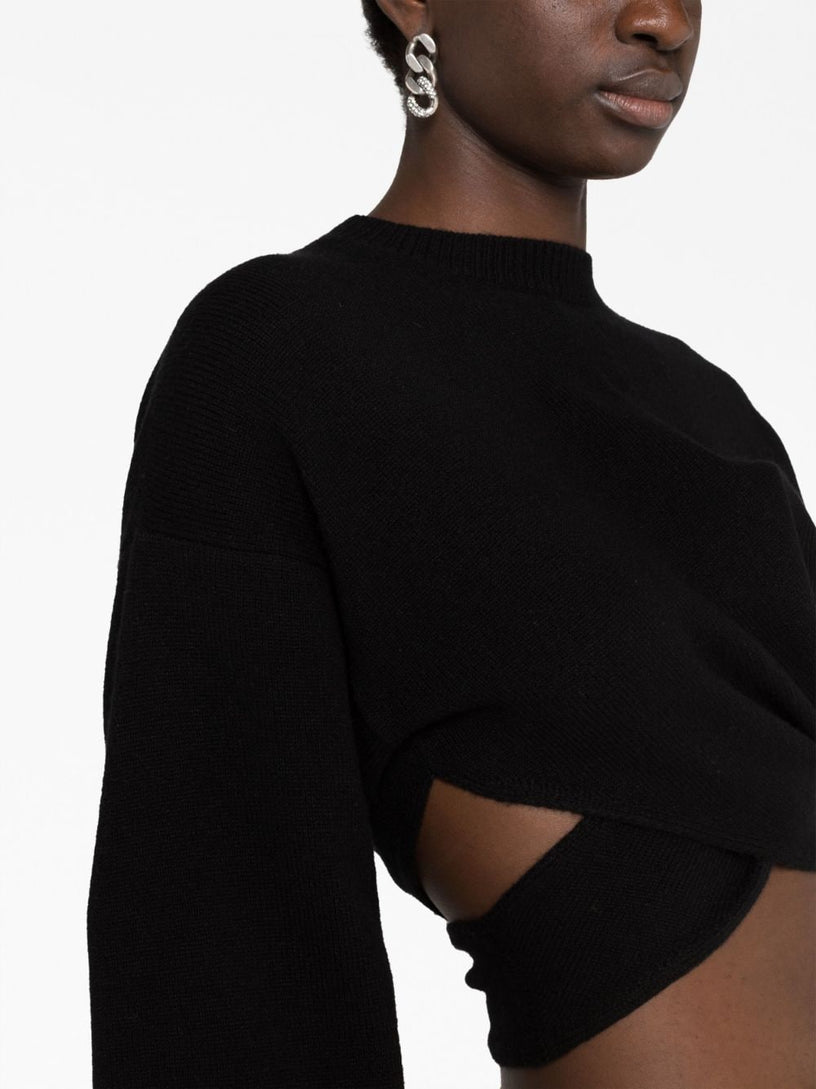 Twisted Cropped Jumper