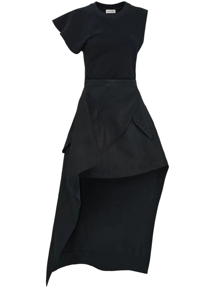 Alexander McQueen Hybrid asymmetric dress