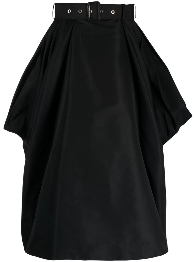 Alexander McQueen Belted draped skirt