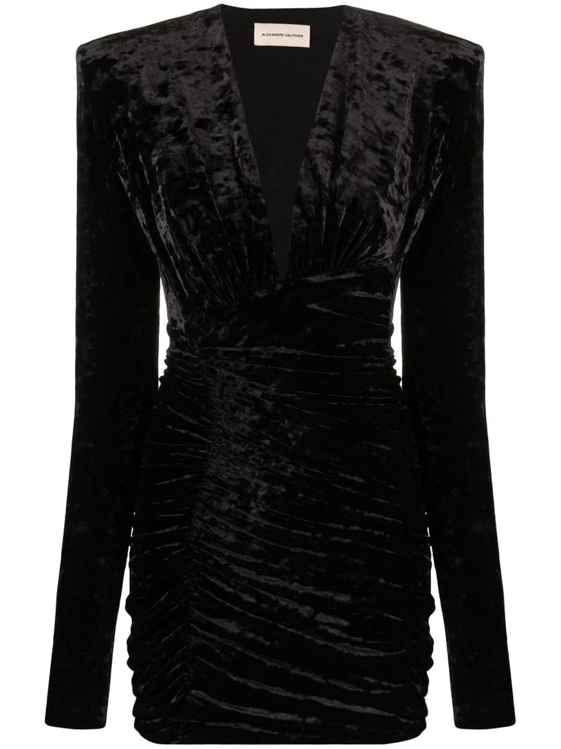 ALEXANDRE VAUTHIER Velvet mini dress