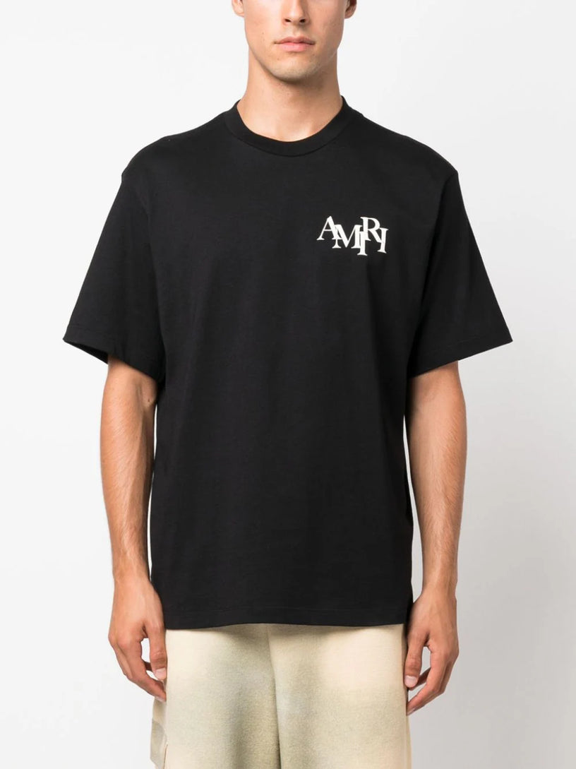 Amiri staggered logo tee