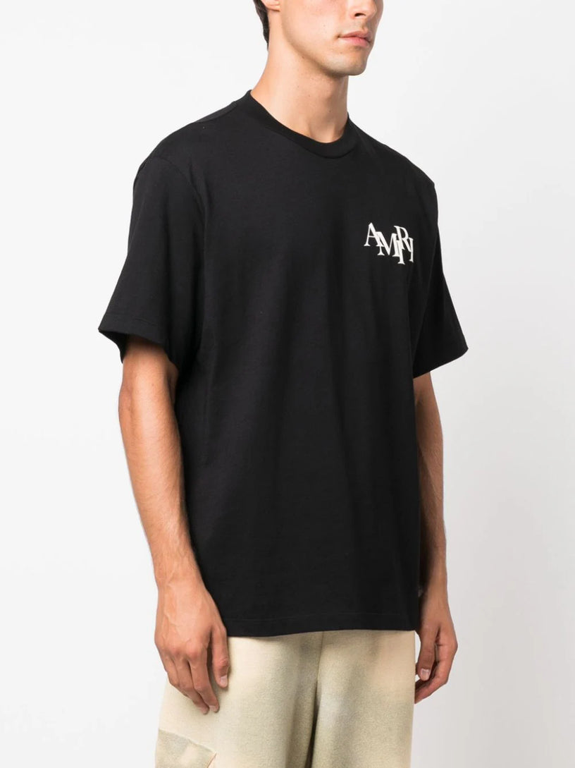 Amiri staggered logo tee