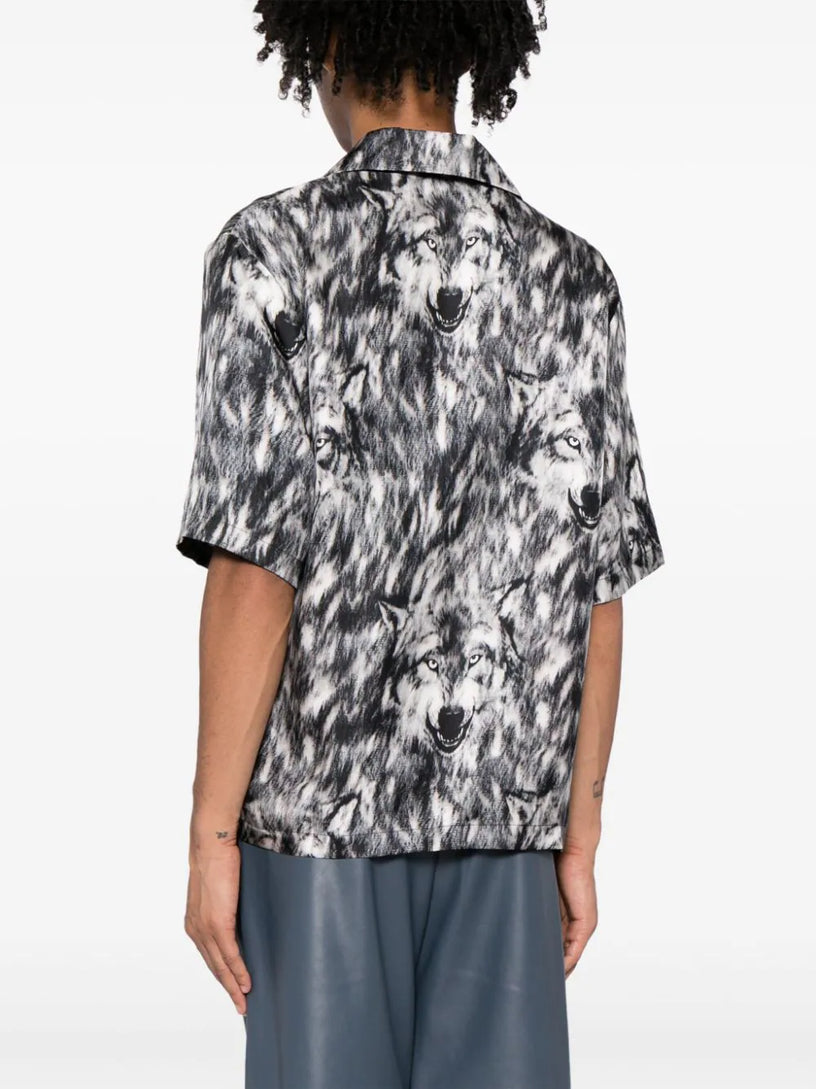 Wolf print shirt