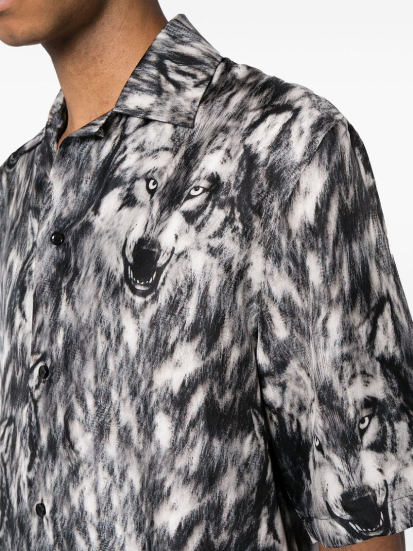 Wolf print shirt