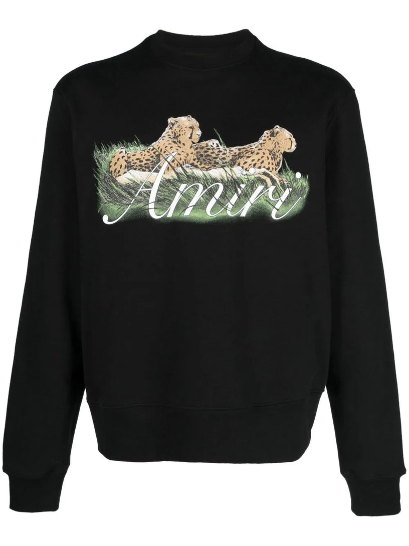 Cheetah-print sweatshirt