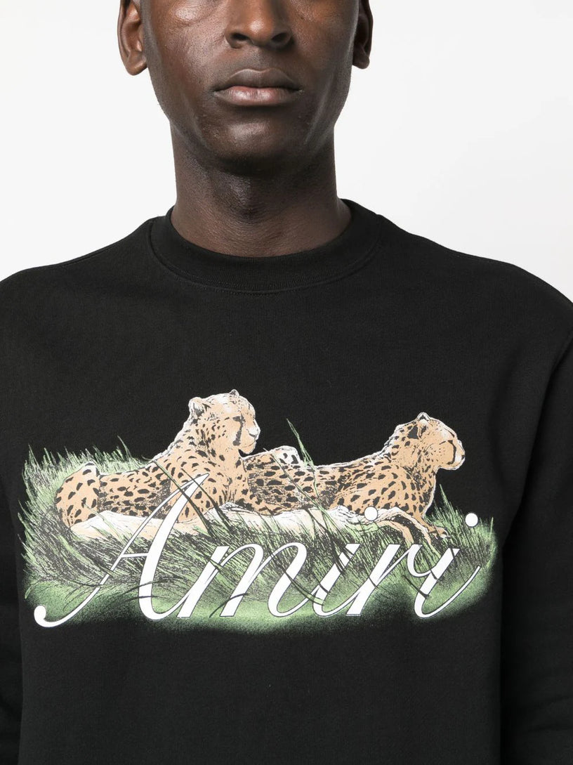 Cheetah-print sweatshirt