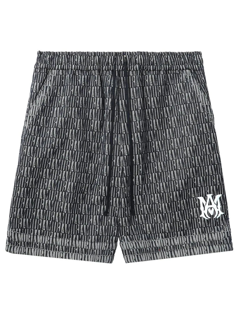 AMIRI Logo-patch cotton shorts