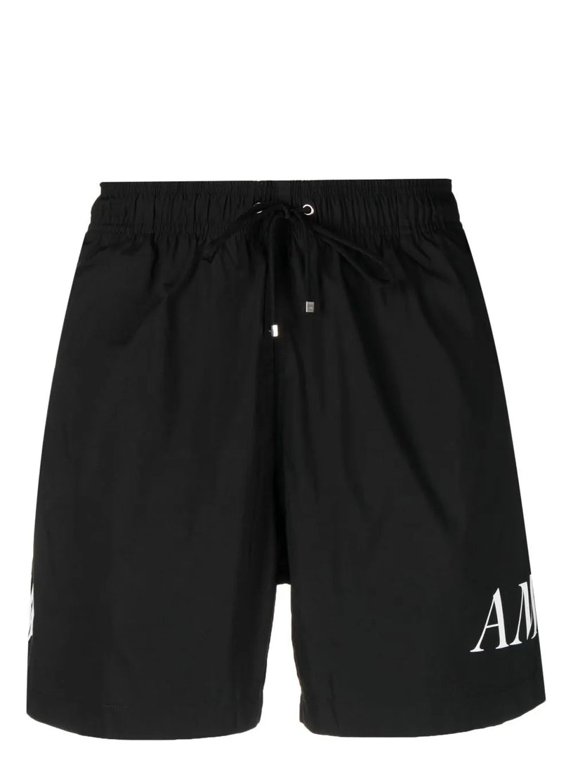 AMIRI Logo-print swim shorts