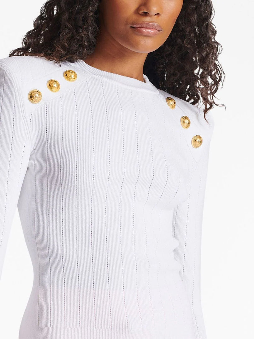 Fine ribbed knit jumper