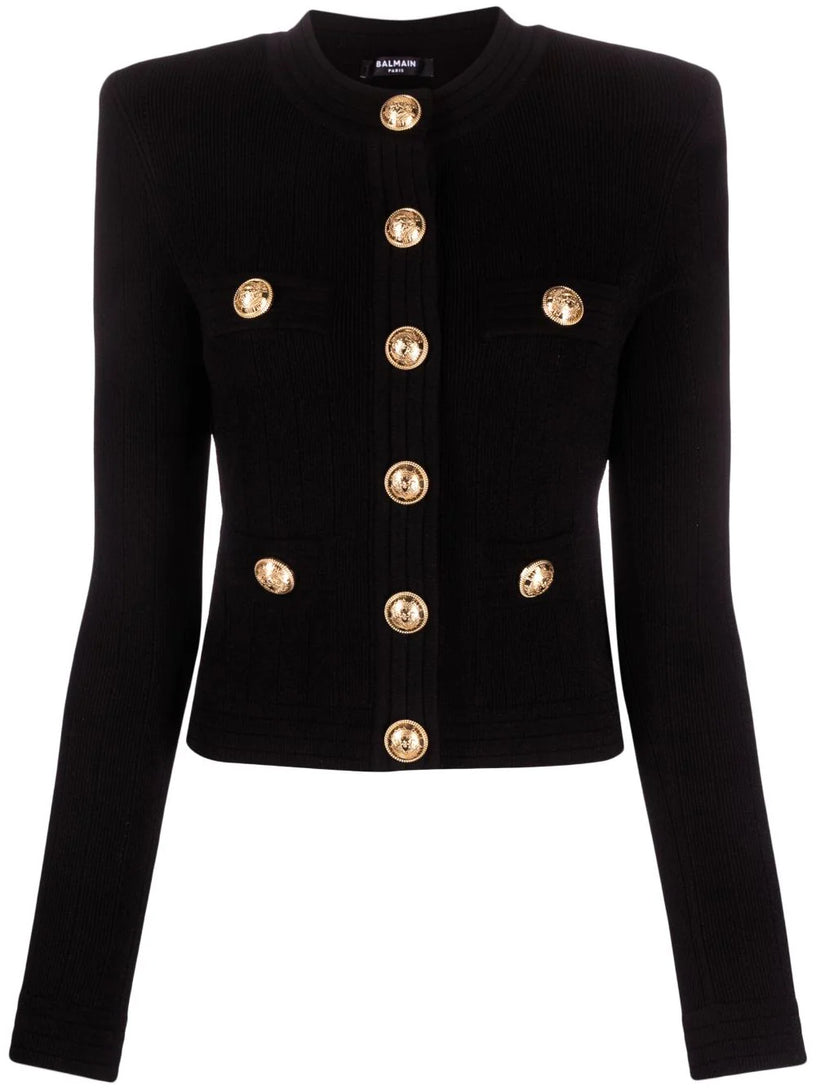 BALMAIN Buttoned knit cardigan